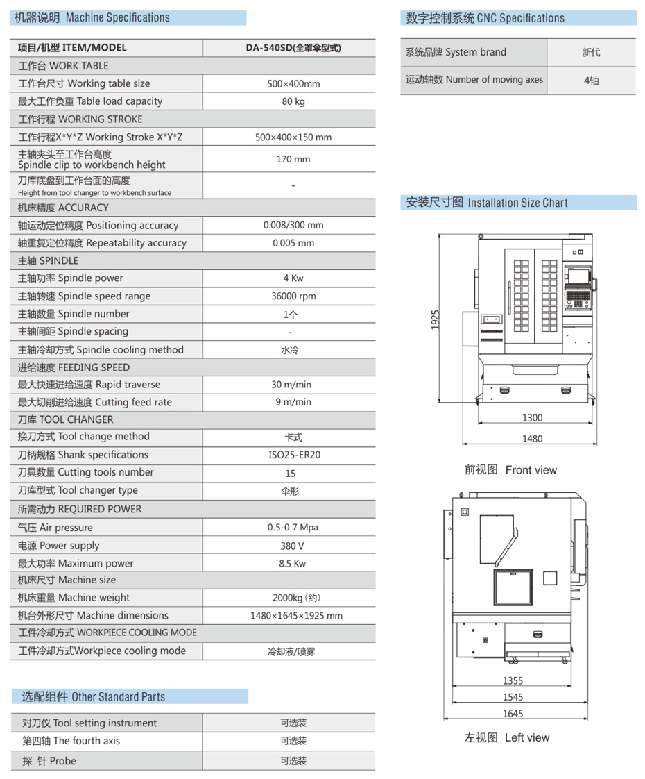 DA-540SD参数